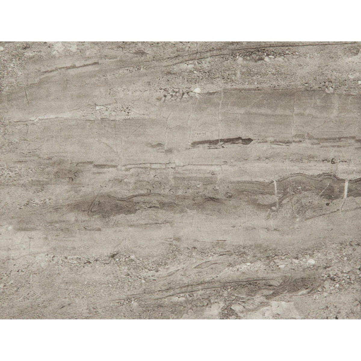 TOILINUX Table basse carrée effet marbre GÖRAN - Gris