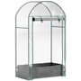 Voir la diapositive 1 : OUTSUNNY Mini serre de jardin balcon - porte enroulable zippée, sac plantation - 89 x 50 x 152 cm - acier PVC transparent