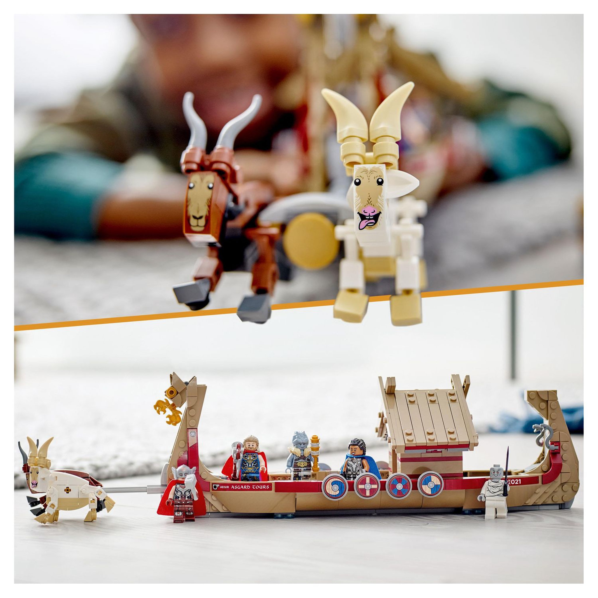 Voir la diapositive 4 : LEGO Marvel 76208 Le Drakkar de Thor, Jouet de Bateau avec Minifigurines et Stormbreaker