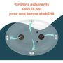 Voir la diapositive 2 : BAMBISOL Pot bébé éducatif BAMBISOL - Couvercle et siege rabattable - Manette chasse-d'eau