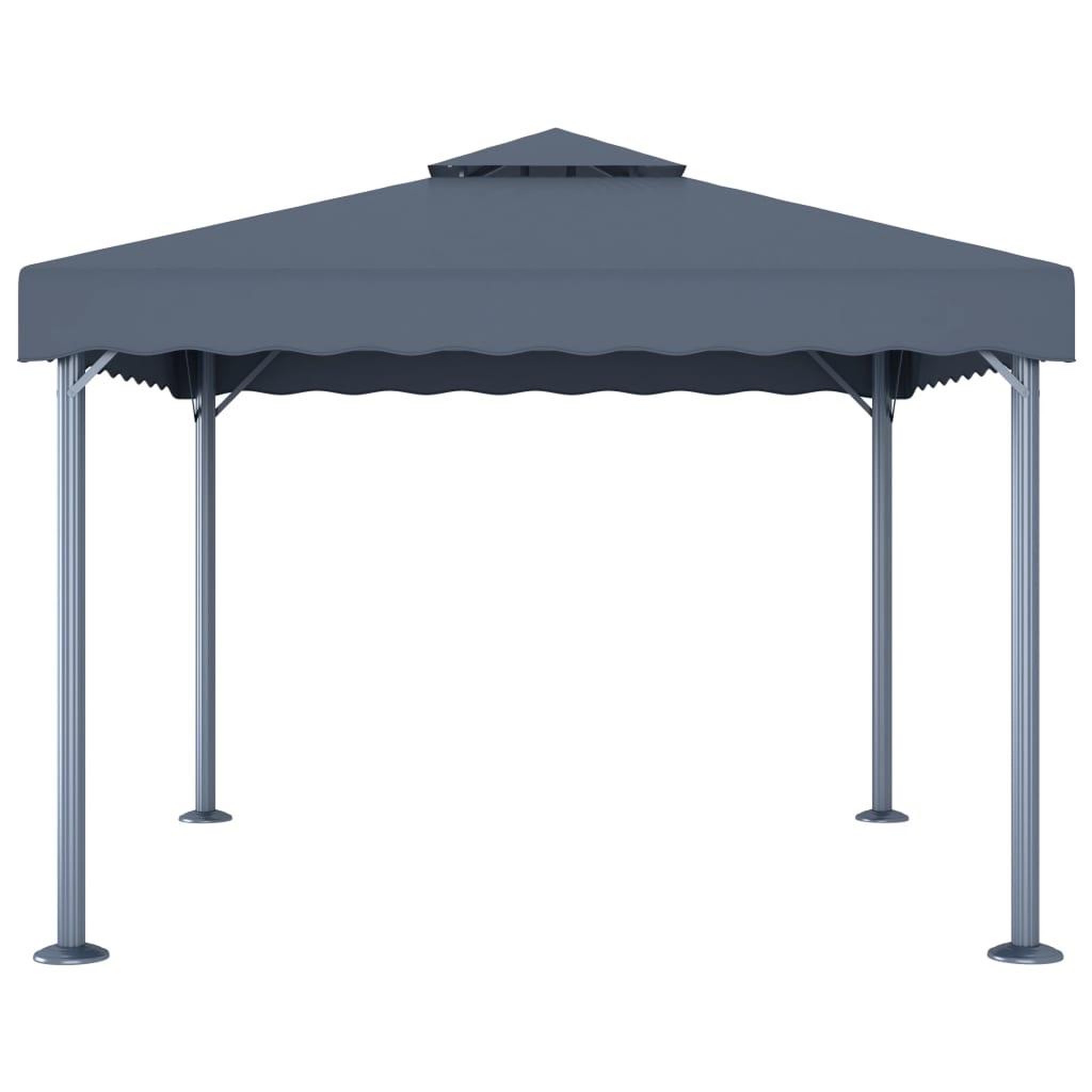 Voir la diapositive 4 : VIDAXL Tonnelle avec guirlande lumineuse LED 300x300 cm Anthracite