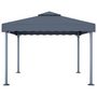 Voir la diapositive 4 : VIDAXL Tonnelle avec guirlande lumineuse LED 300x300 cm Anthracite