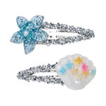 SOUZA Pinces a cheveux Sade coquillage argent