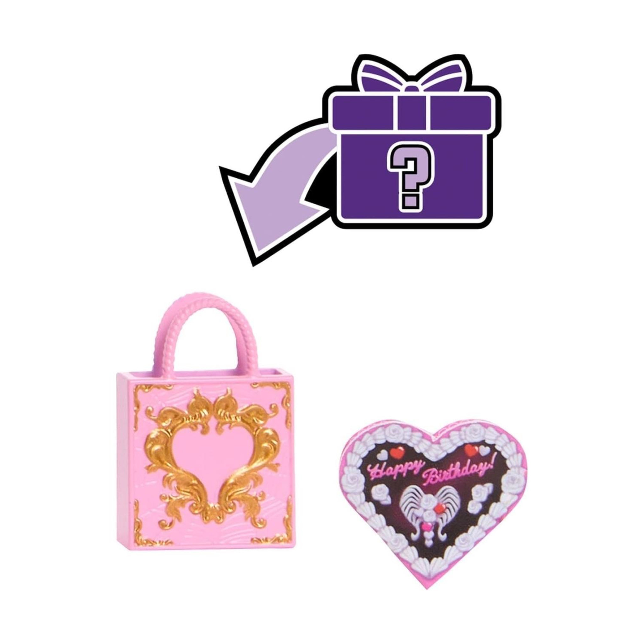 Voir la diapositive 5 : MATTEL Poupée Monster High Mattel Cupid Asteria en robe rose et rouge