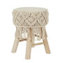 Voir la diapositive 1 : Paris Prix Tabouret Déco  Boho  42cm Beige