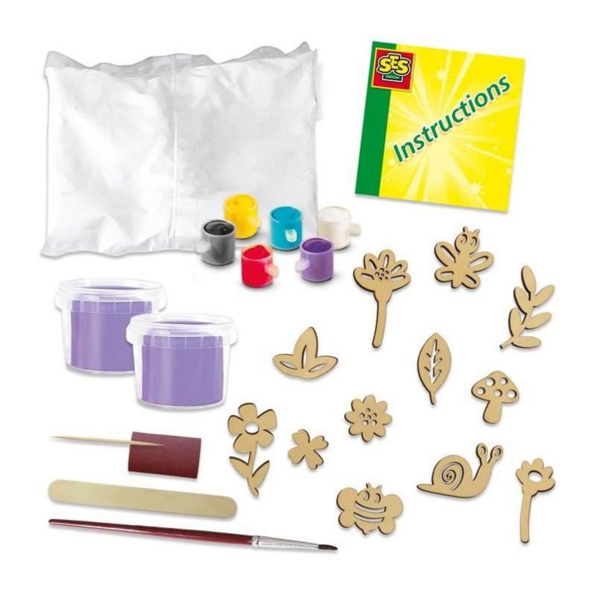 SES Creative Moul. et peinture en relief/ theme botanique - Loisirs créatifs - SES CREATIVE - Réalise les plus beaux carreaux de plâtre.