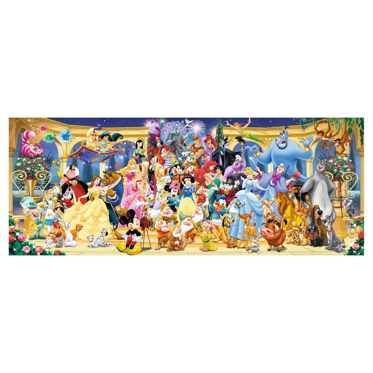 RAVENSBURGER Puzzle 1000 pièces panorama Photo de groupe Disney