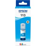 Epson Encre Bouteille d'Encre Ecotank 113 Cyan 70ml - C13T06B24A
