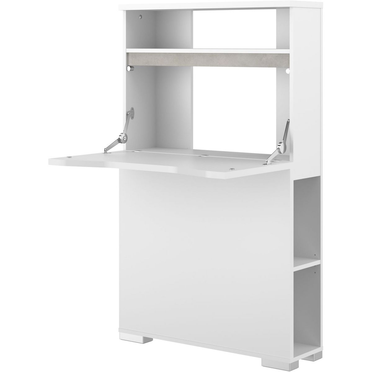 Bureau gain de place avec abattant et rangements DAKOTA