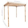 Voir la diapositive 5 : VIDAXL Pergola Bambou 170x170x220 cm