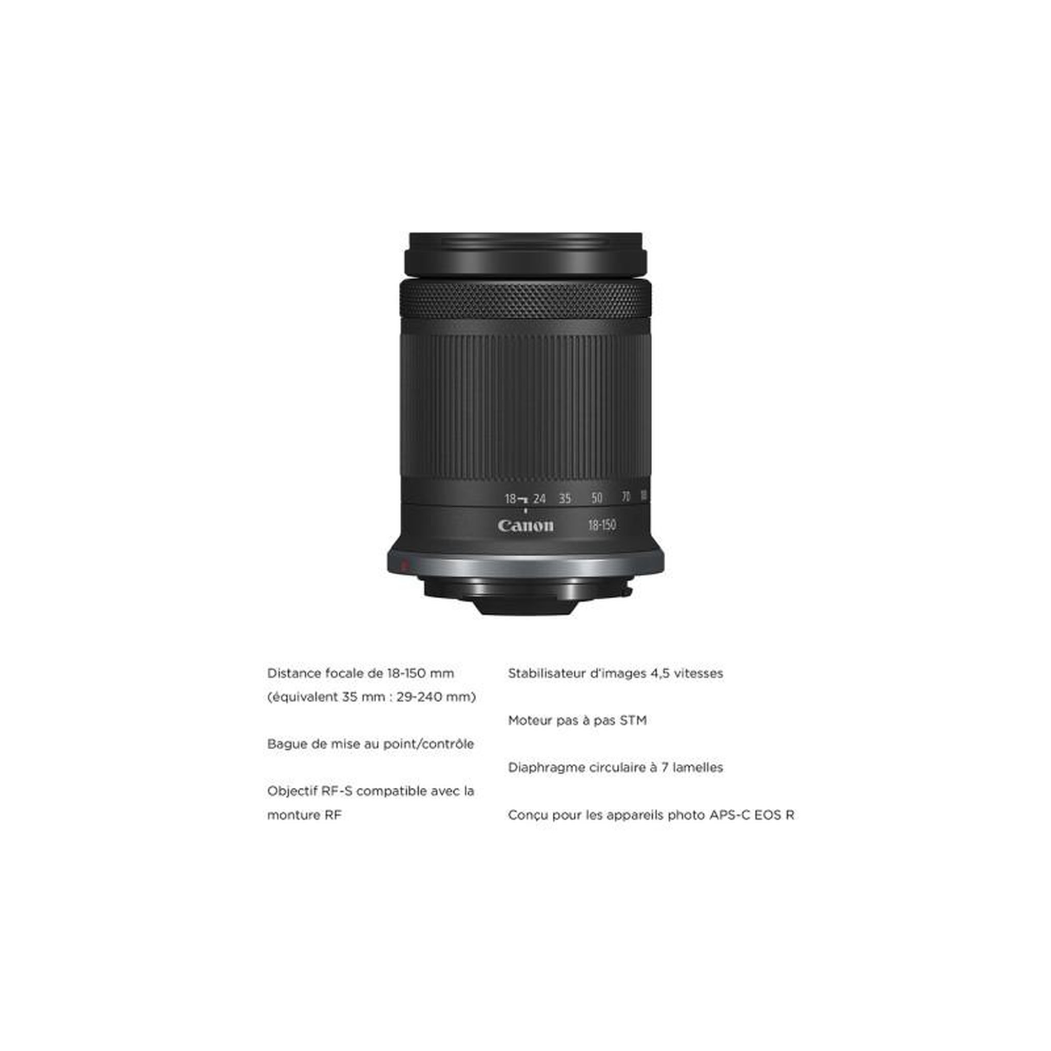 Voir la diapositive 6 : Canon Appareil photo Hybride EOS R7 + RF-S 18-150mm F3.5-6.3 IS STM