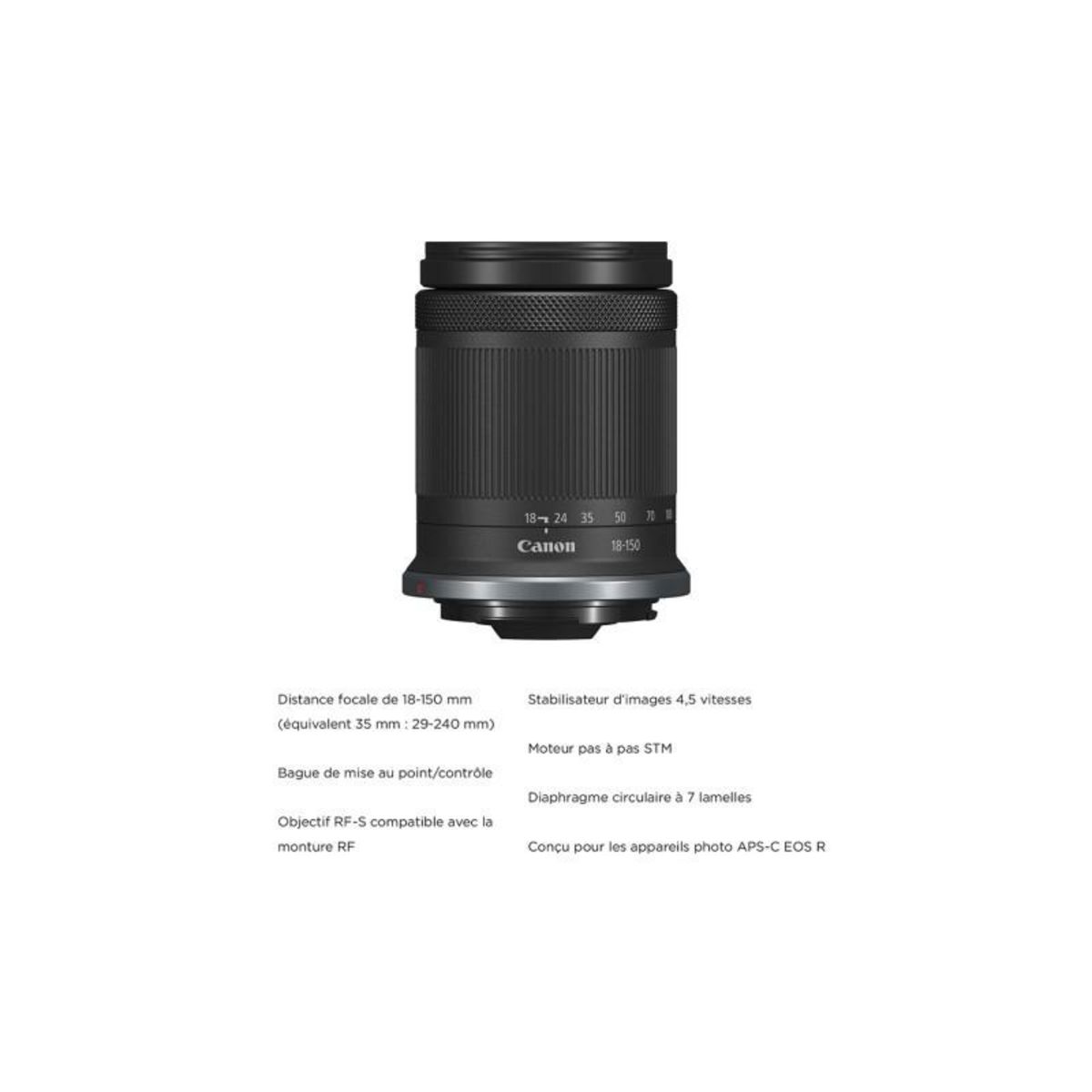 Canon Appareil photo Hybride EOS R7 + RF-S 18-150mm F3.5-6.3 IS STM