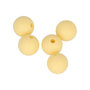 Voir la diapositive 1 : Artemio 5 perles silicone rondes - 10 mm - jaune
