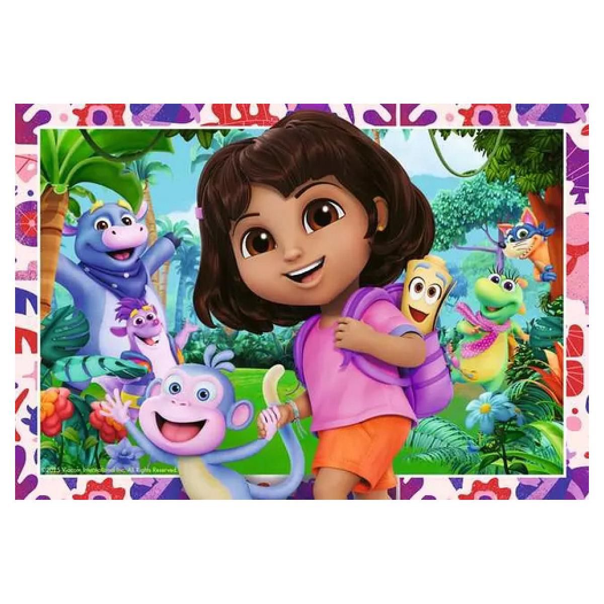 RAVENSBURGER Puzzle 2 x 24 pieces - L univers de Dora l exploratrice