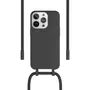 WOODCESSORIES Coque avec cordon iPhone 14 Pro Tour de cou noir