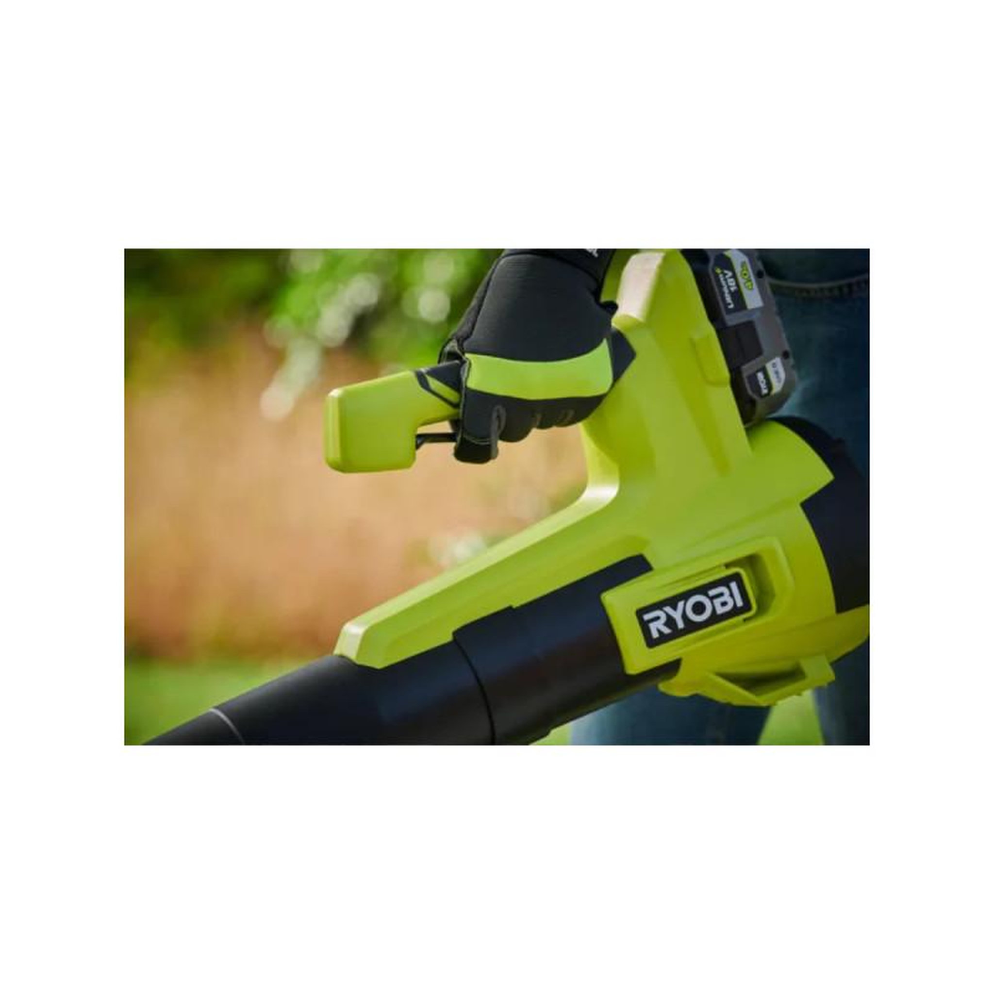 Voir la diapositive 4 : Ryobi Souffleur turbo jet 18v ryobi - soufflerie 160 km/h - batterie 4,0ah - chargeur - ry18blb-140