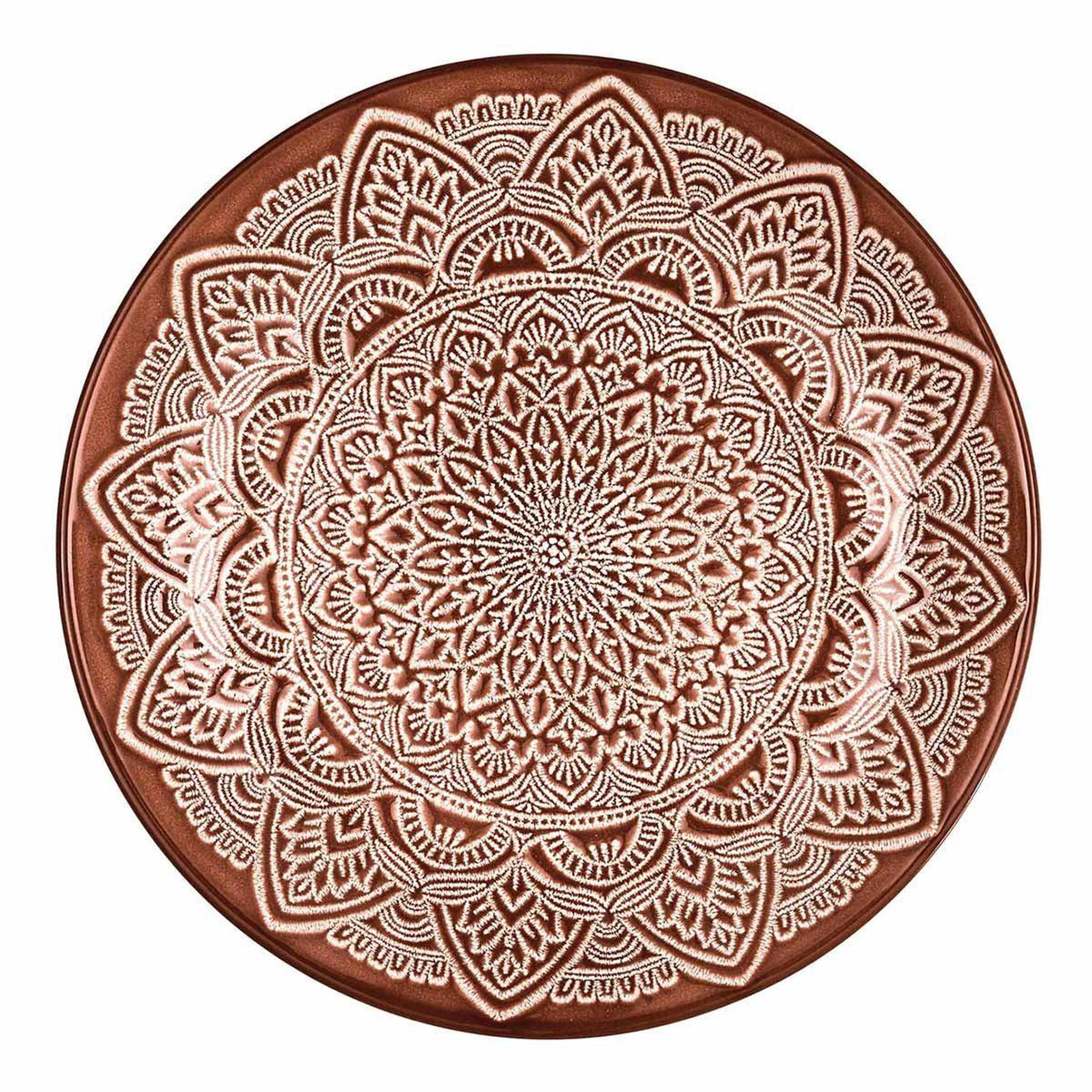 The Home Deco Factory Lot de 6 assiettes à dessert  sahara  19cm terracotta