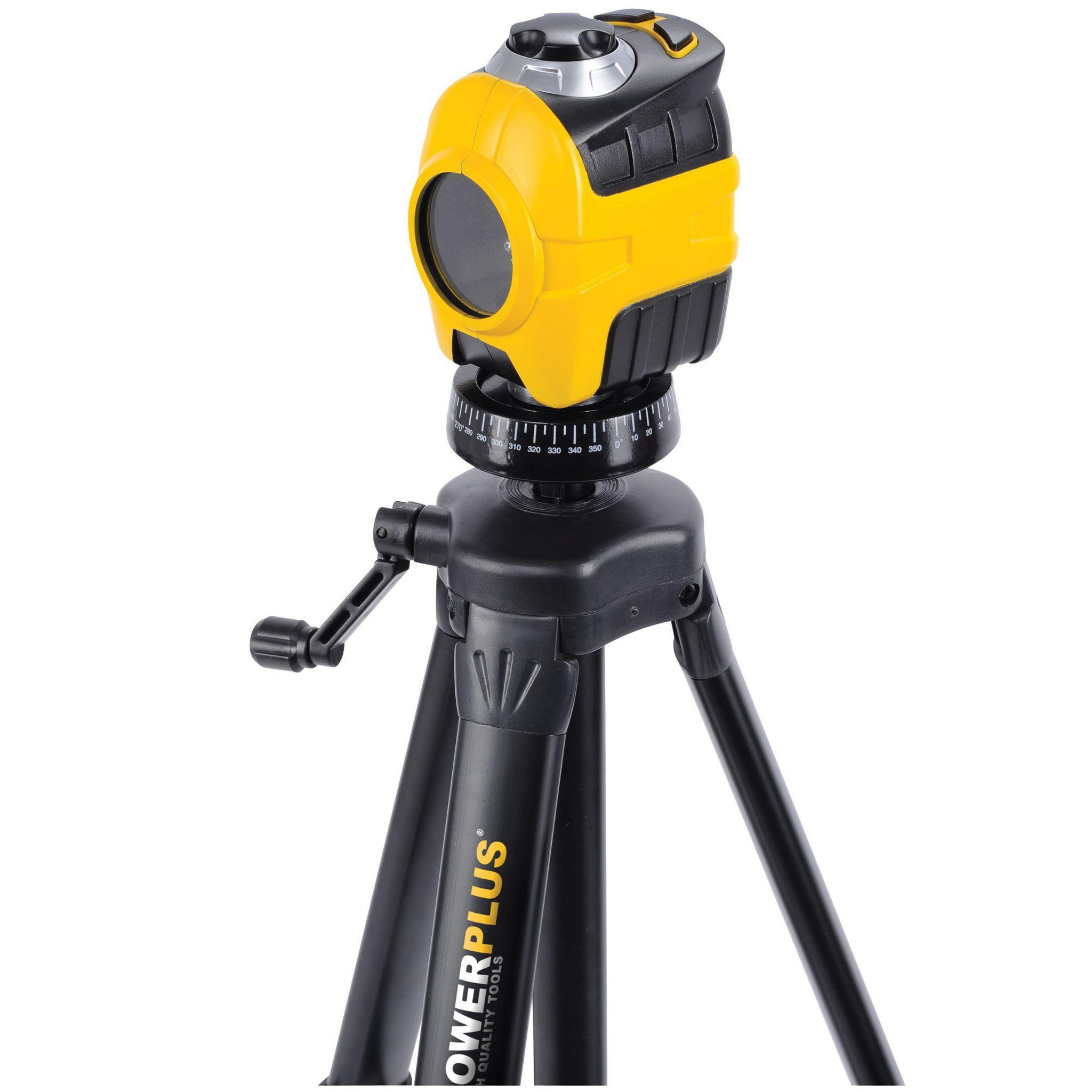 Voir la diapositive 4 : POWERPLUS Niveau laser mur et plafond Powerplus avec trépied