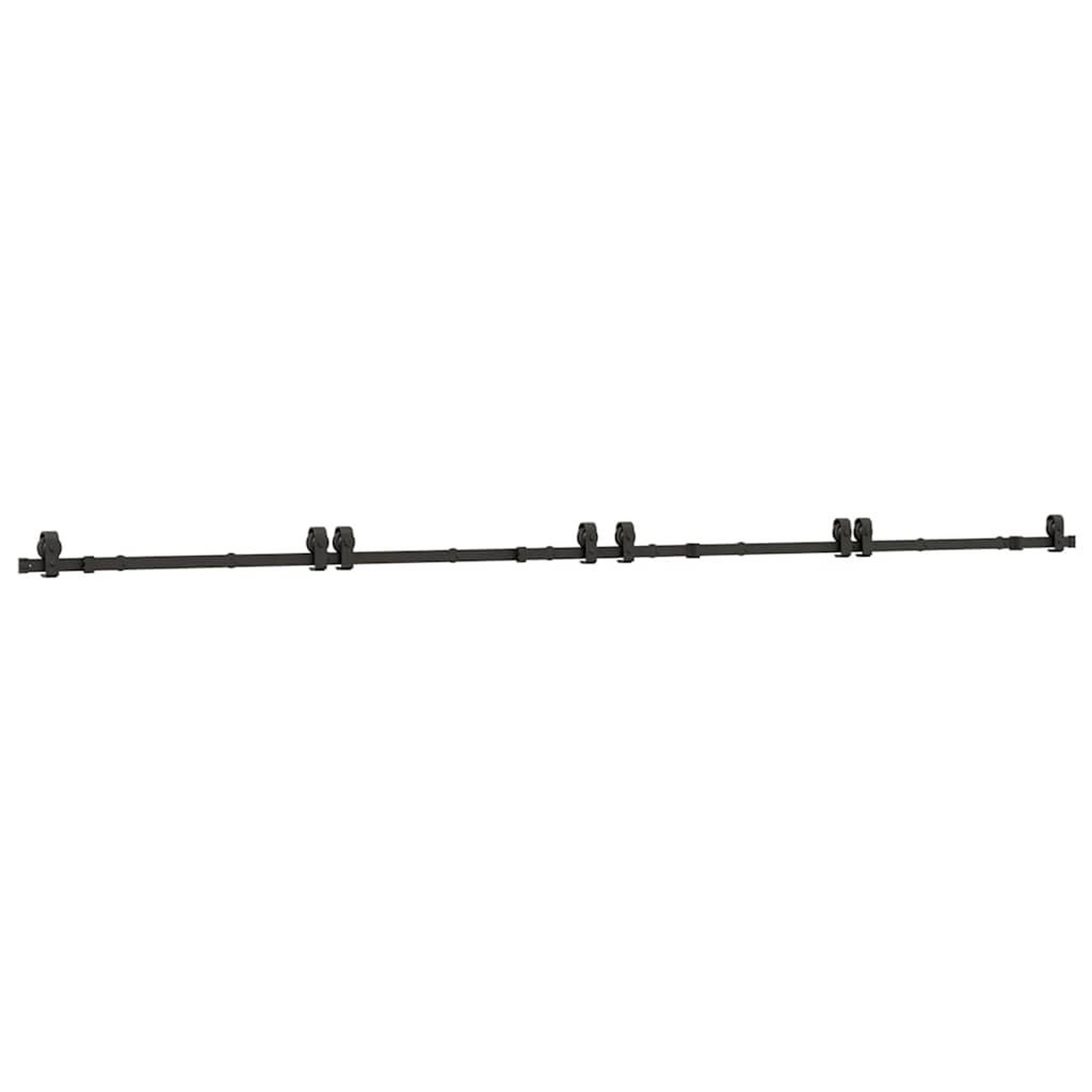 Voir la diapositive 2 : VIDAXL Kit de quincaillerie de porte coulissante 400 cm acier noir