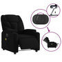 Voir la diapositive 5 : VIDAXL Fauteuil de massage inclinable electrique Noir Tissu