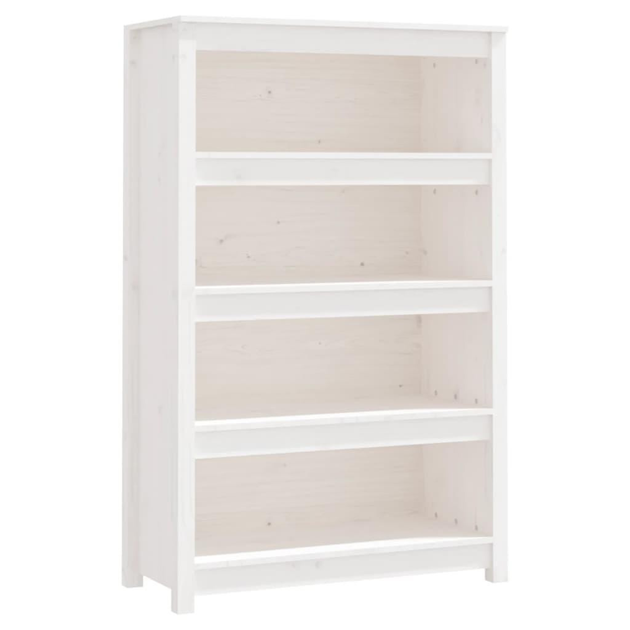 Voir la diapositive 2 : VIDAXL Bibliotheque Blanc 80x35x126 cm Bois de pin massif