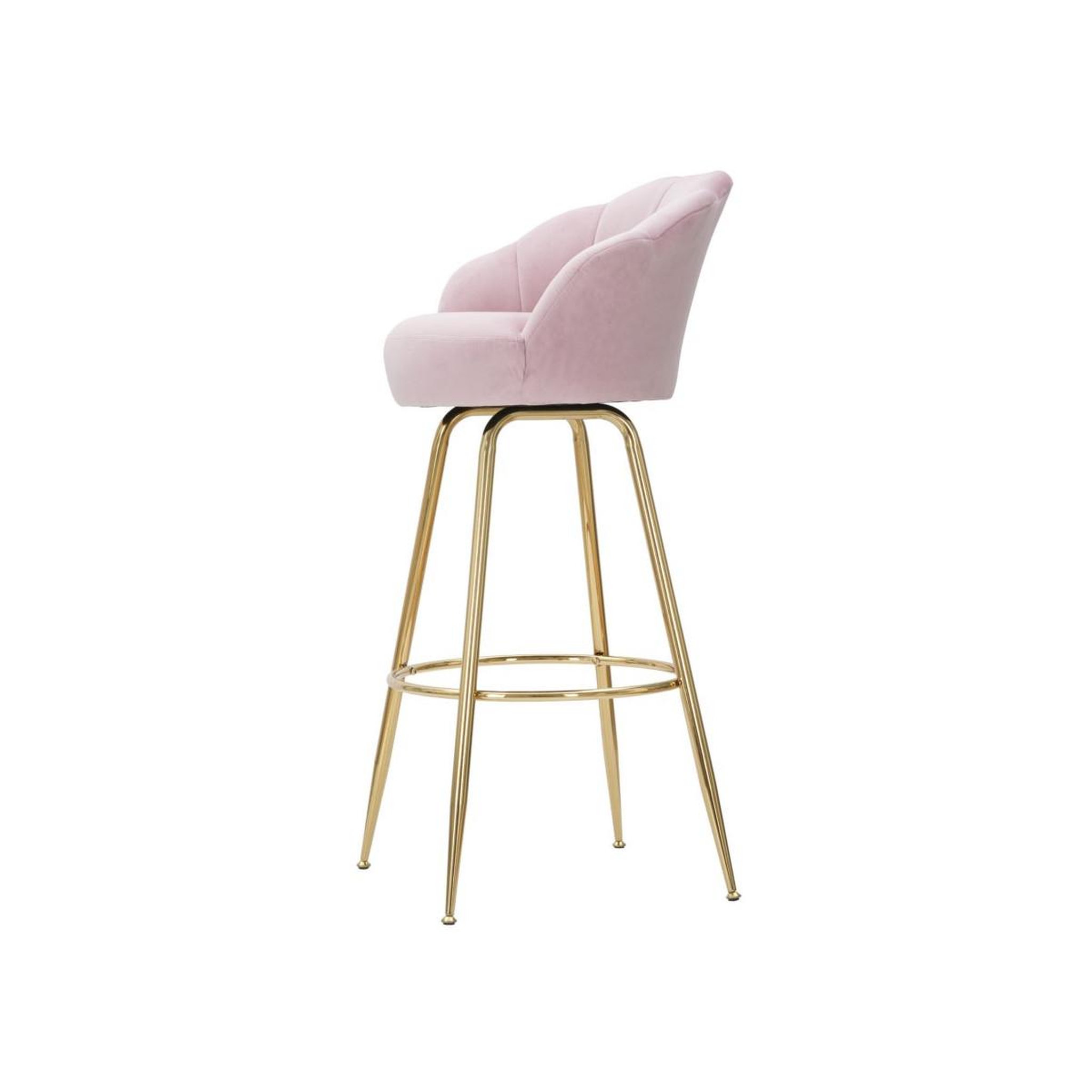 Voir la diapositive 3 : Paris Prix Tabouret de Bar Coquillage  Vienna  110cm Rose & Or