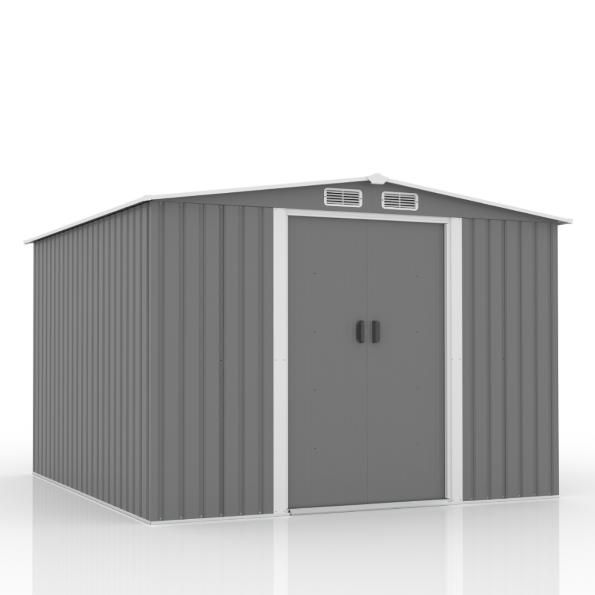 CONCEPT USINE Abri de jardin en metal 8.08m2 Gris JURA