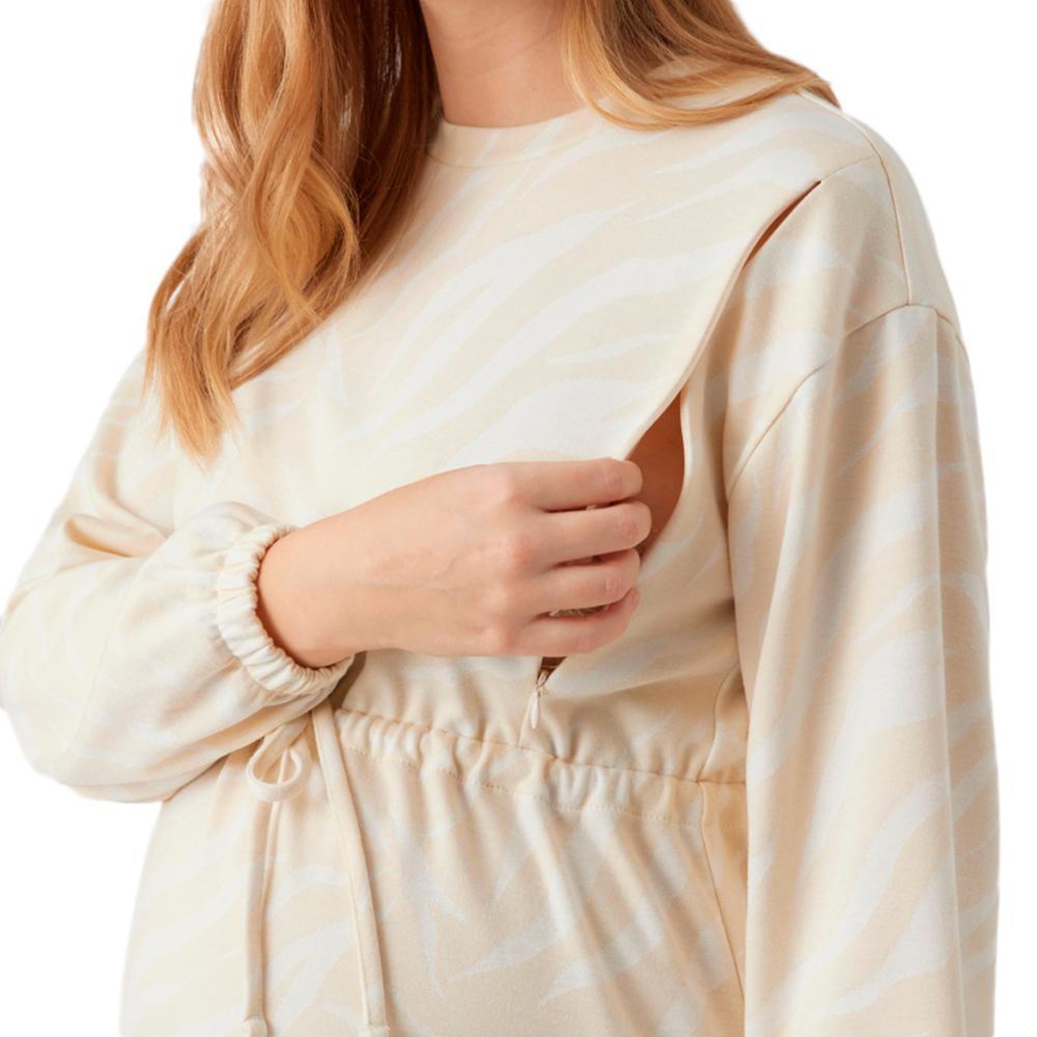 Voir la diapositive 5 : MAMALICIOUS Robe de Grossesse Beige Femme Mamalicious Yates Mary