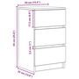 Voir la diapositive 6 : VIDAXL Tables de chevet avec 3 tiroirs 2 pcs blanc 39x35x65 cm
