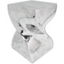 Voir la diapositive 3 : VIDAXL Table auxiliaire / Tabouret Forme torsadee Aluminium Argente