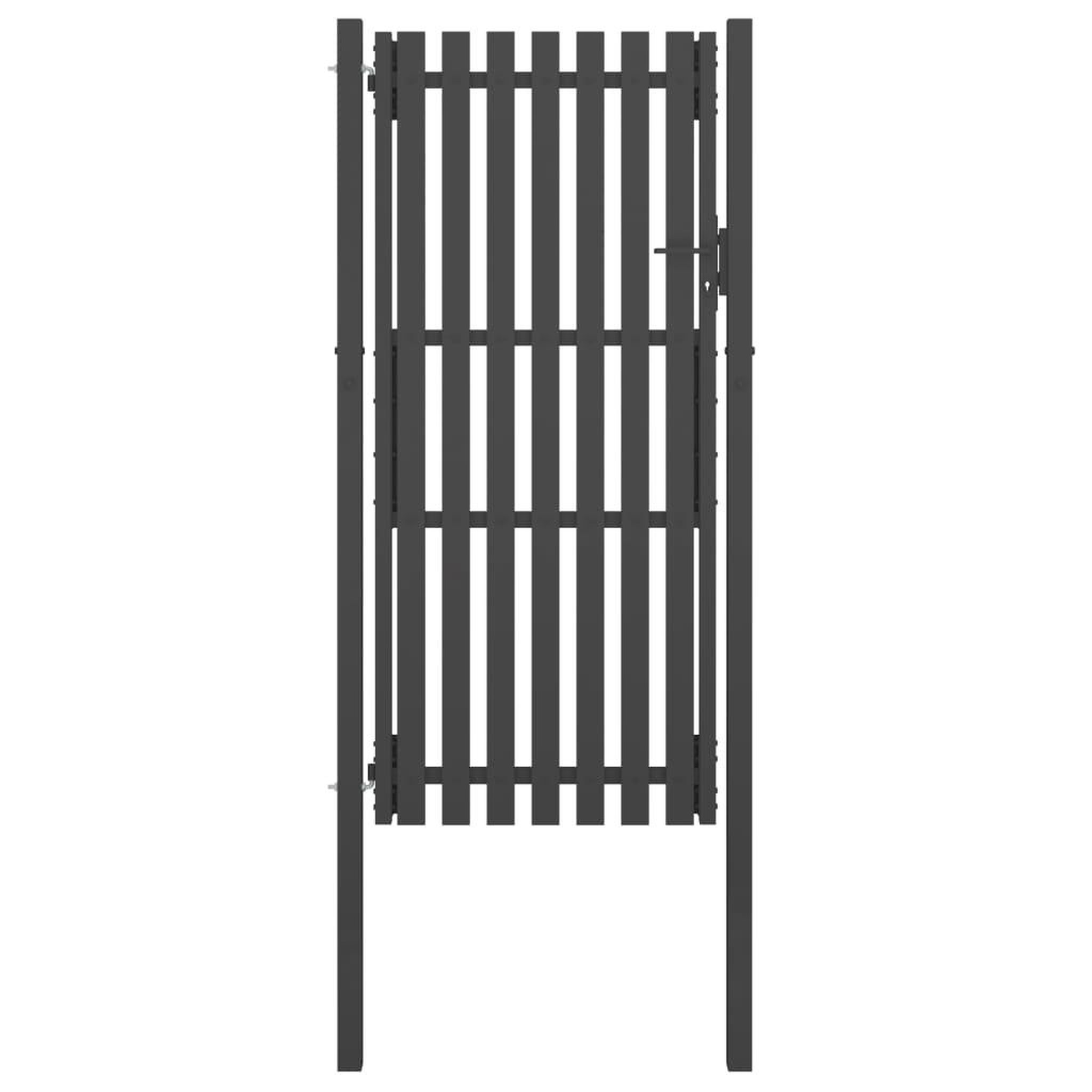 VIDAXL Portail de cloture de jardin Acier 1x2,5 m Anthracite