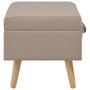 Voir la diapositive 3 : VIDAXL Tabouret de rangement 40 cm Beige Tissu