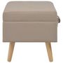 Voir la diapositive 3 : VIDAXL Tabouret de rangement 40 cm Beige Tissu