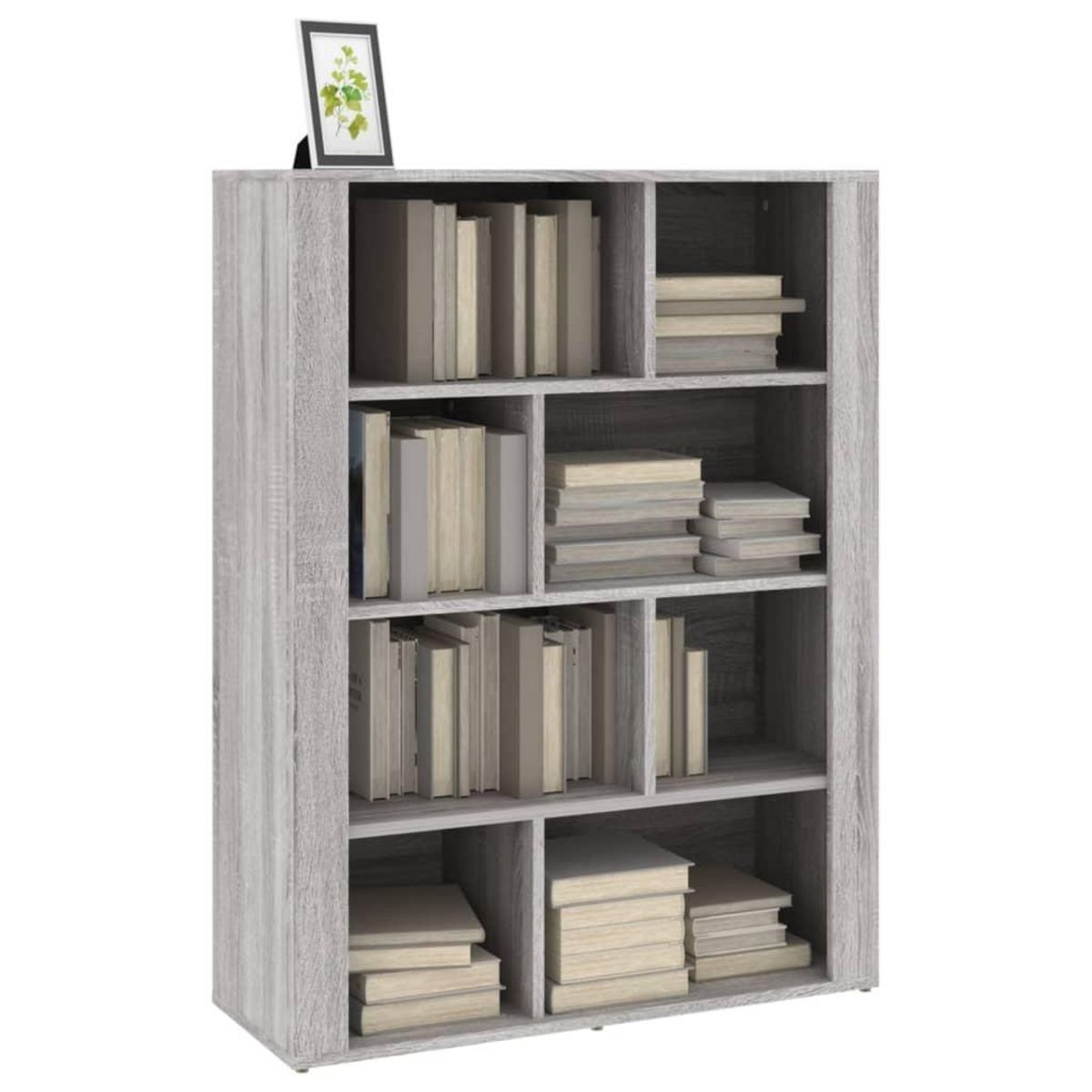 VIDAXL Buffet Sonoma gris 80x30x106 cm Bois d'ingenierie