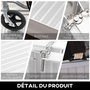 Voir la diapositive 6 : HOMCOM Rampe de fauteuil roulant rampe de chargement antidérapante pliable avec bordures de sécurité max. 270 Kg alu