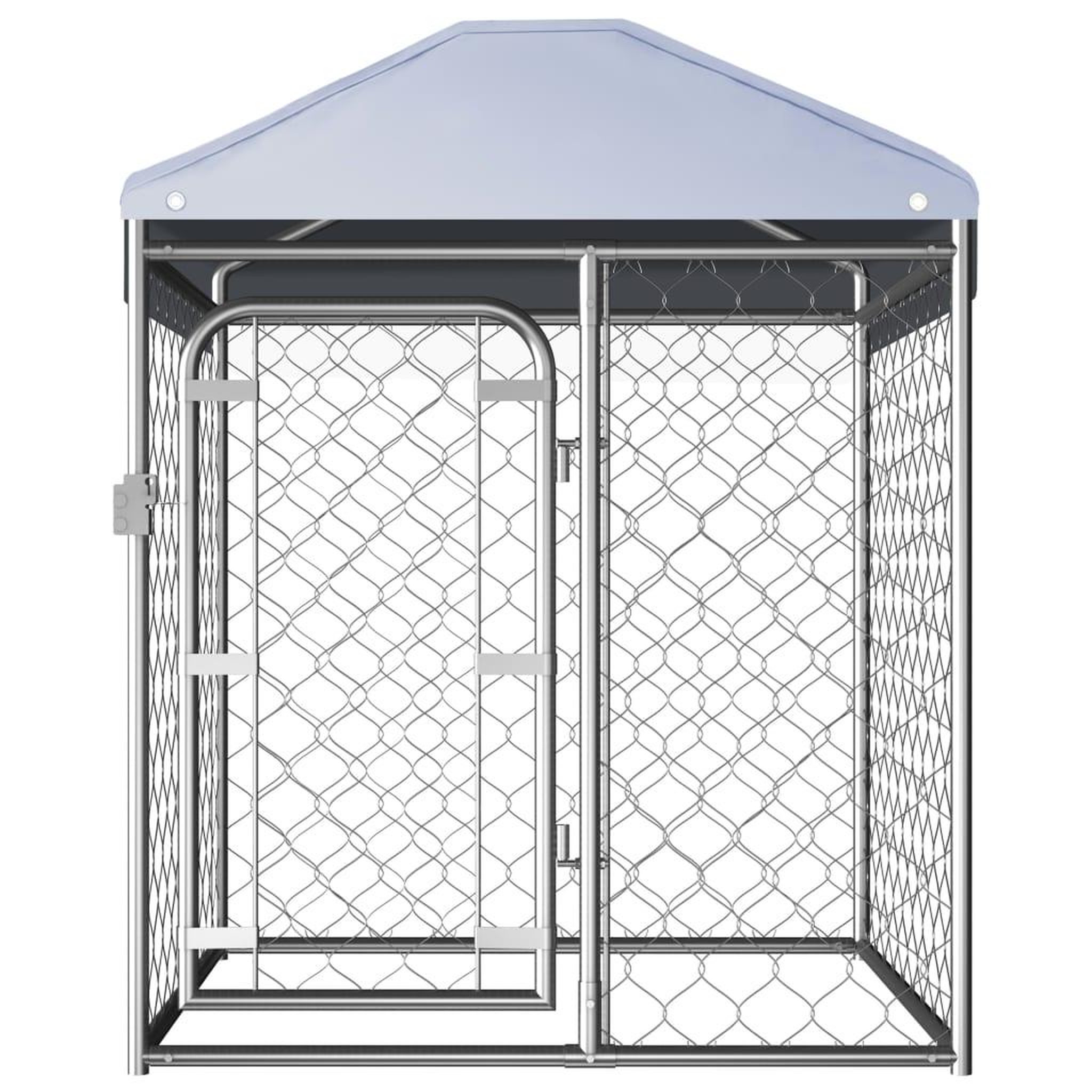 Voir la diapositive 2 : VIDAXL Chenil exterieur avec toit 100 x 100 x 125 cm