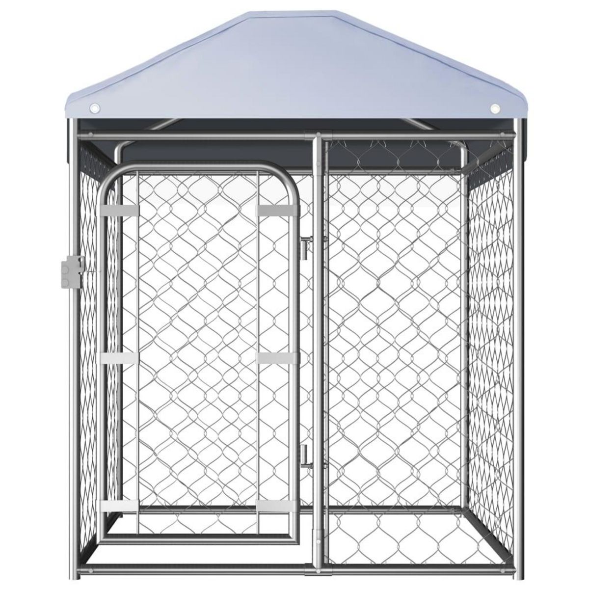 VIDAXL Chenil exterieur avec toit 100 x 100 x 125 cm