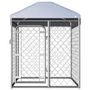 Voir la diapositive 2 : VIDAXL Chenil exterieur avec toit 100 x 100 x 125 cm