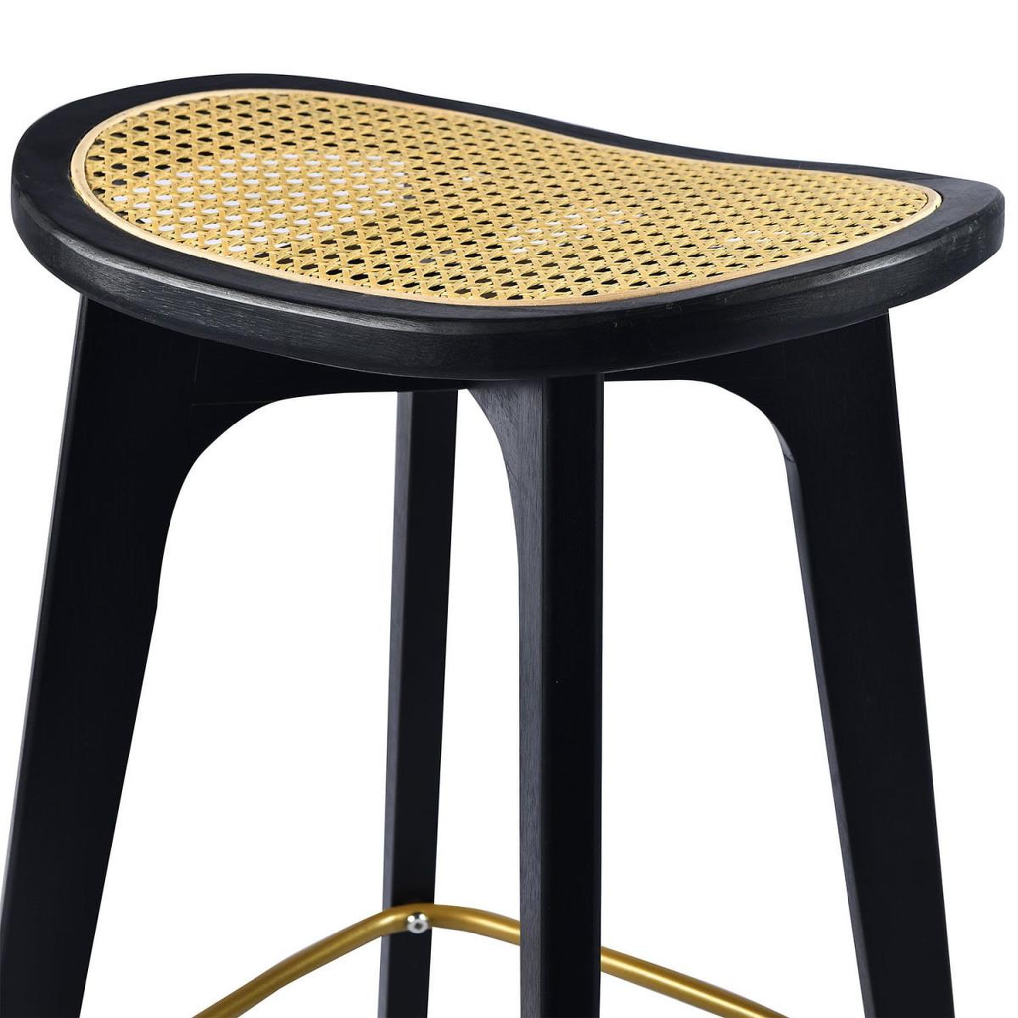 Voir la diapositive 4 : Paris Prix Tabouret de Bar Cannage  Yori  67cm Noir