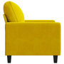 Voir la diapositive 5 : VIDAXL Fauteuil Jaune 60 cm Velours