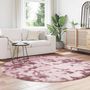 Voir la diapositive 3 : VIDAXL Tapis Shaggy a poils longs NAVARRA rose poudre 200x200 cm