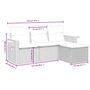 Voir la diapositive 4 : VIDAXL Salon de jardin avec coussins 4 pcs beige resine tressee