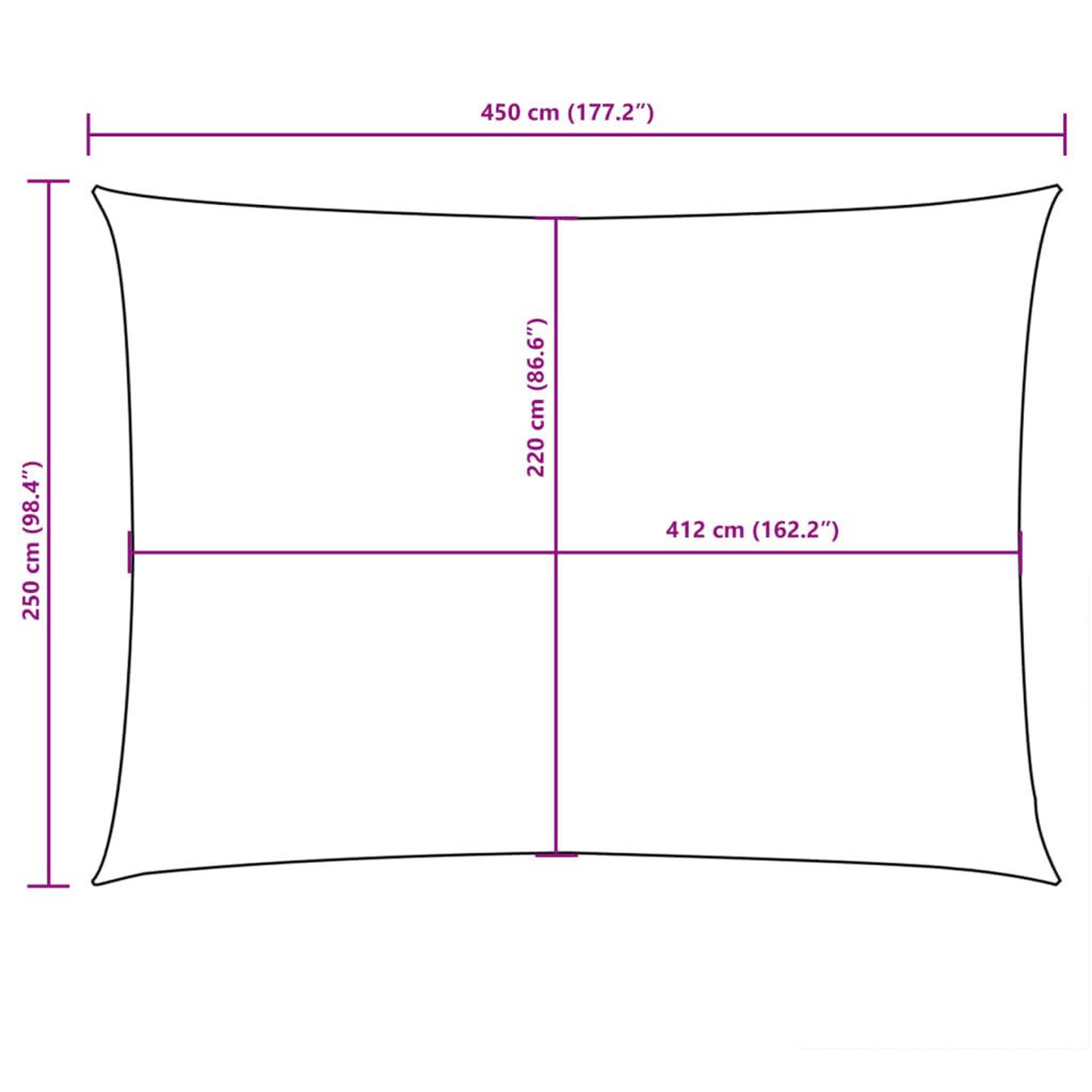 Voir la diapositive 6 : VIDAXL Voile de parasol tissu oxford rectangulaire 2,5x4,5m anthracite