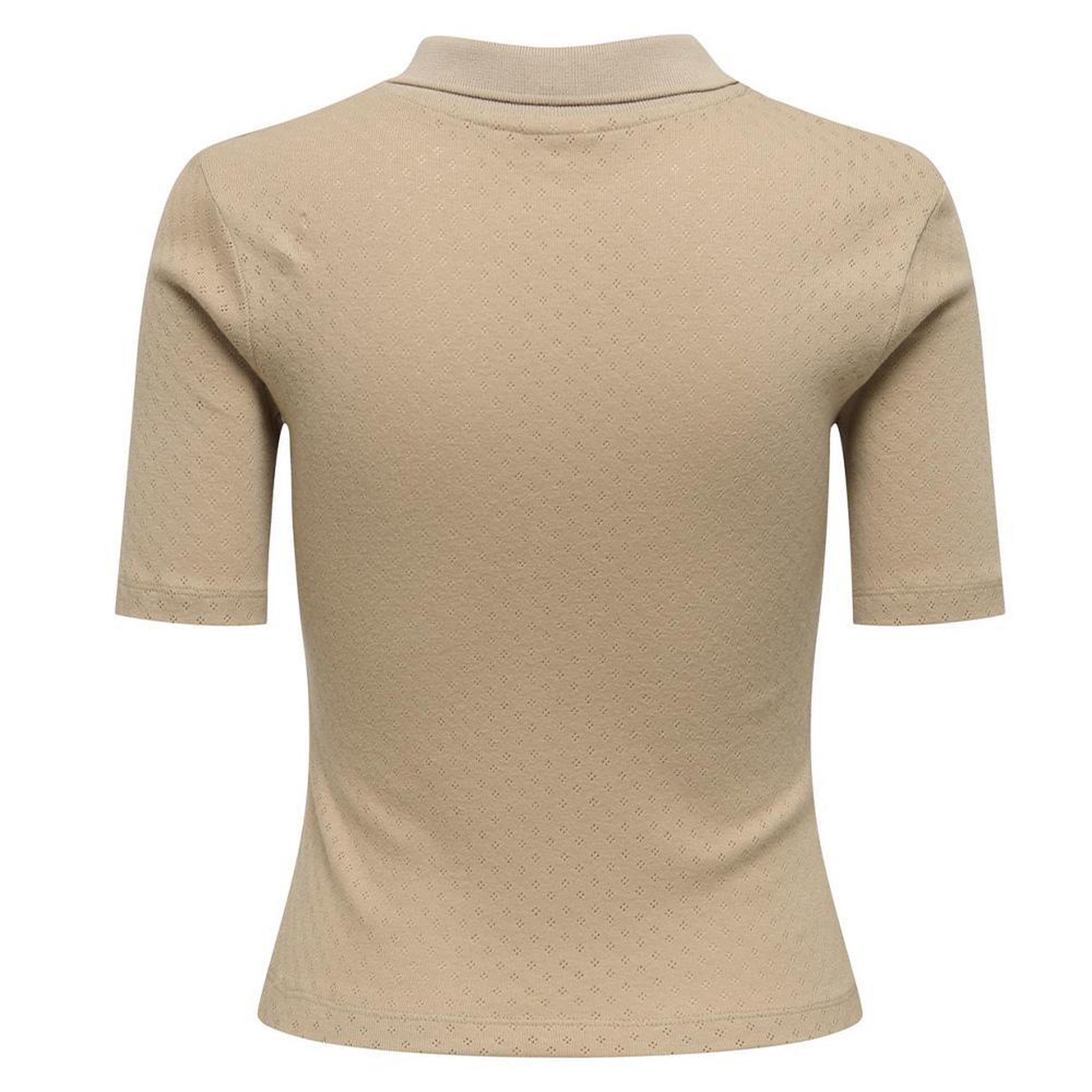 Voir la diapositive 2 : JACQUELINE DE YONG Polo Beige Femme JDY Alsa