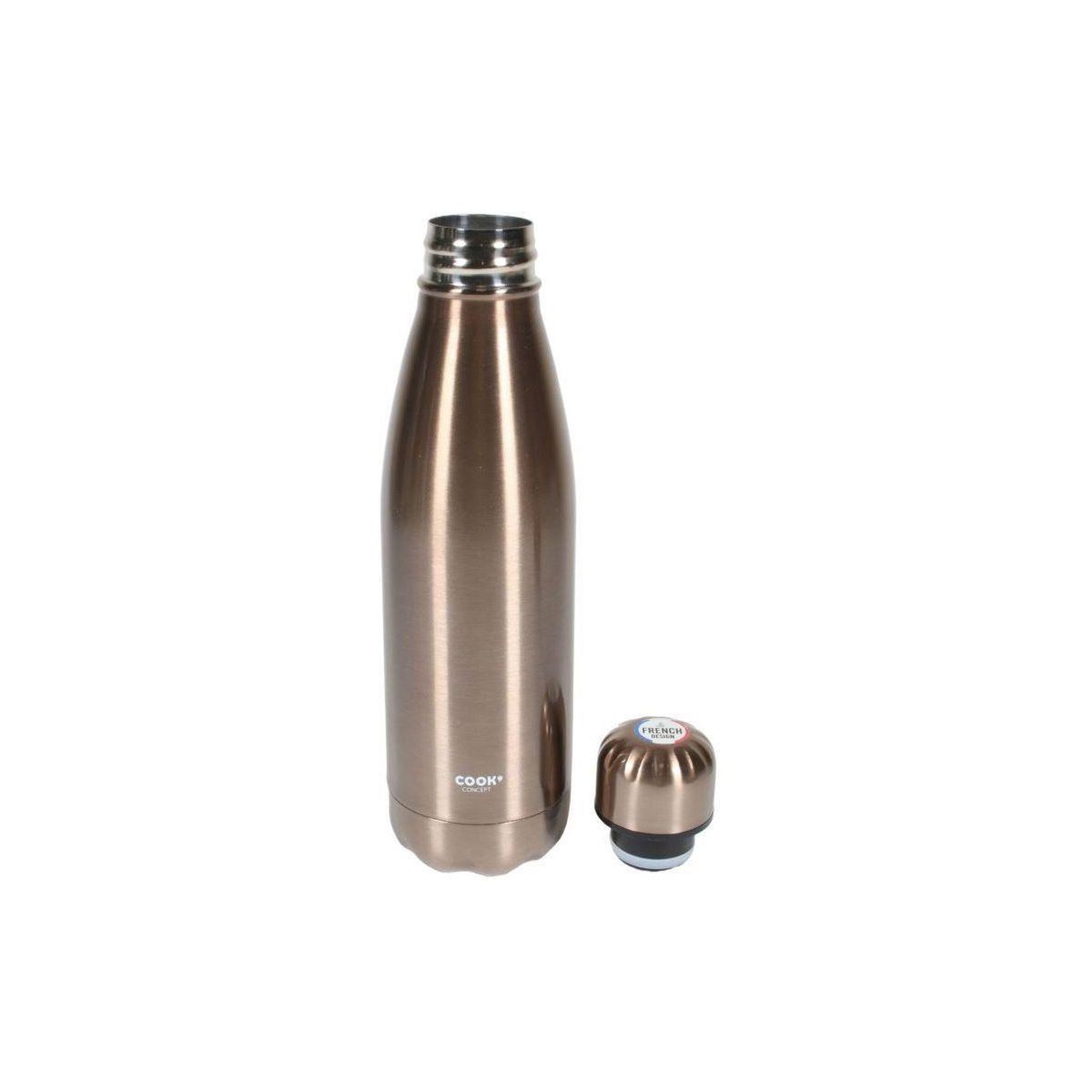 COOK CONCEPT Bouteille isotherme de transport rose dore 500 ml