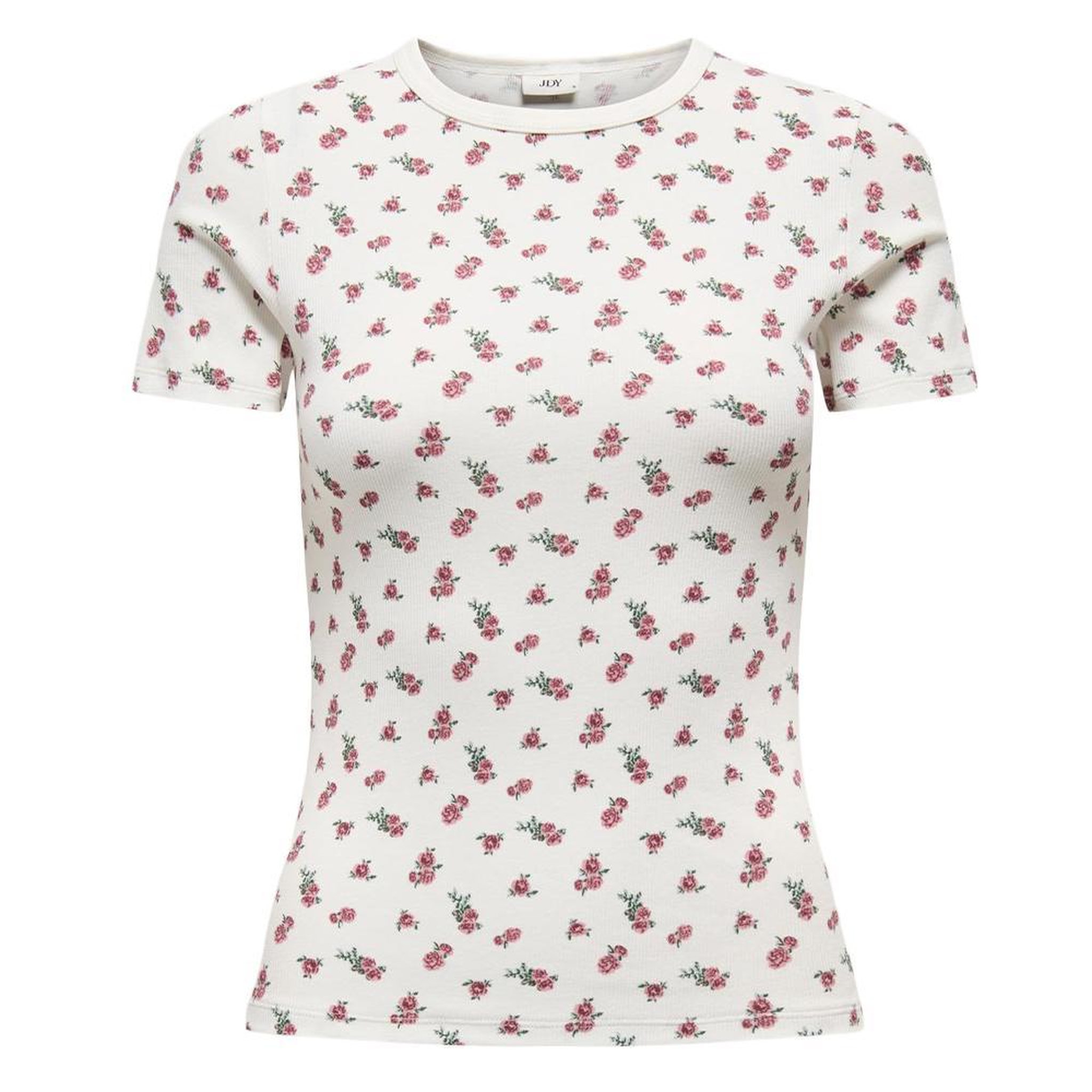 Voir la diapositive 3 : JACQUELINE DE YONG T-Shirt Blanc/Rouge Femme JDY Lucky