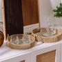 Voir la diapositive 4 : ATMOSPHERA Lot de 2 Plateaux Ronds  Ali  35cm Naturel