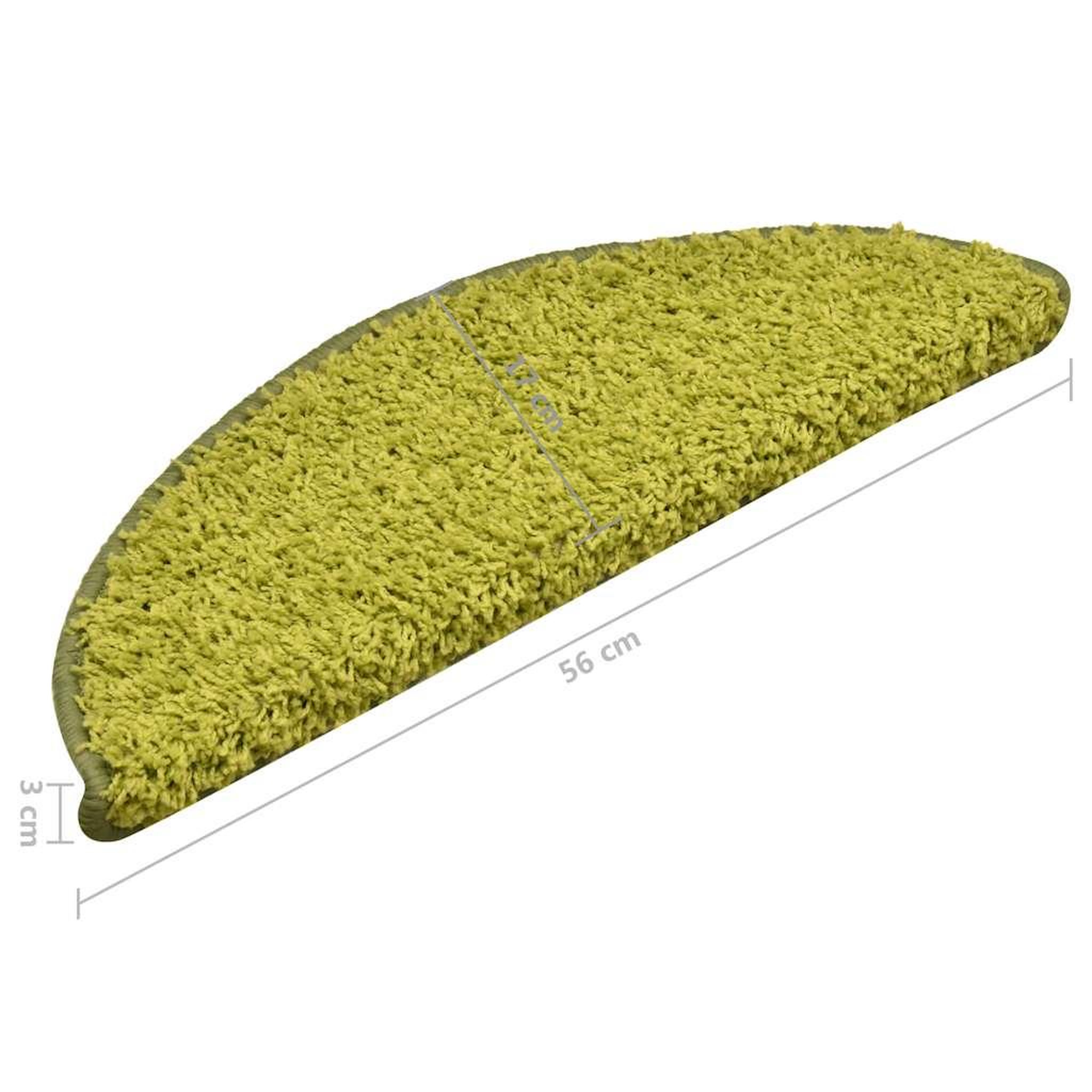 Voir la diapositive 6 : VIDAXL Tapis de marches d'escalier 15 pcs Vert 56x17x3 cm