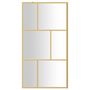 Voir la diapositive 3 : VIDAXL Paroi de douche avec verre ESG transparent dore 115x195 cm