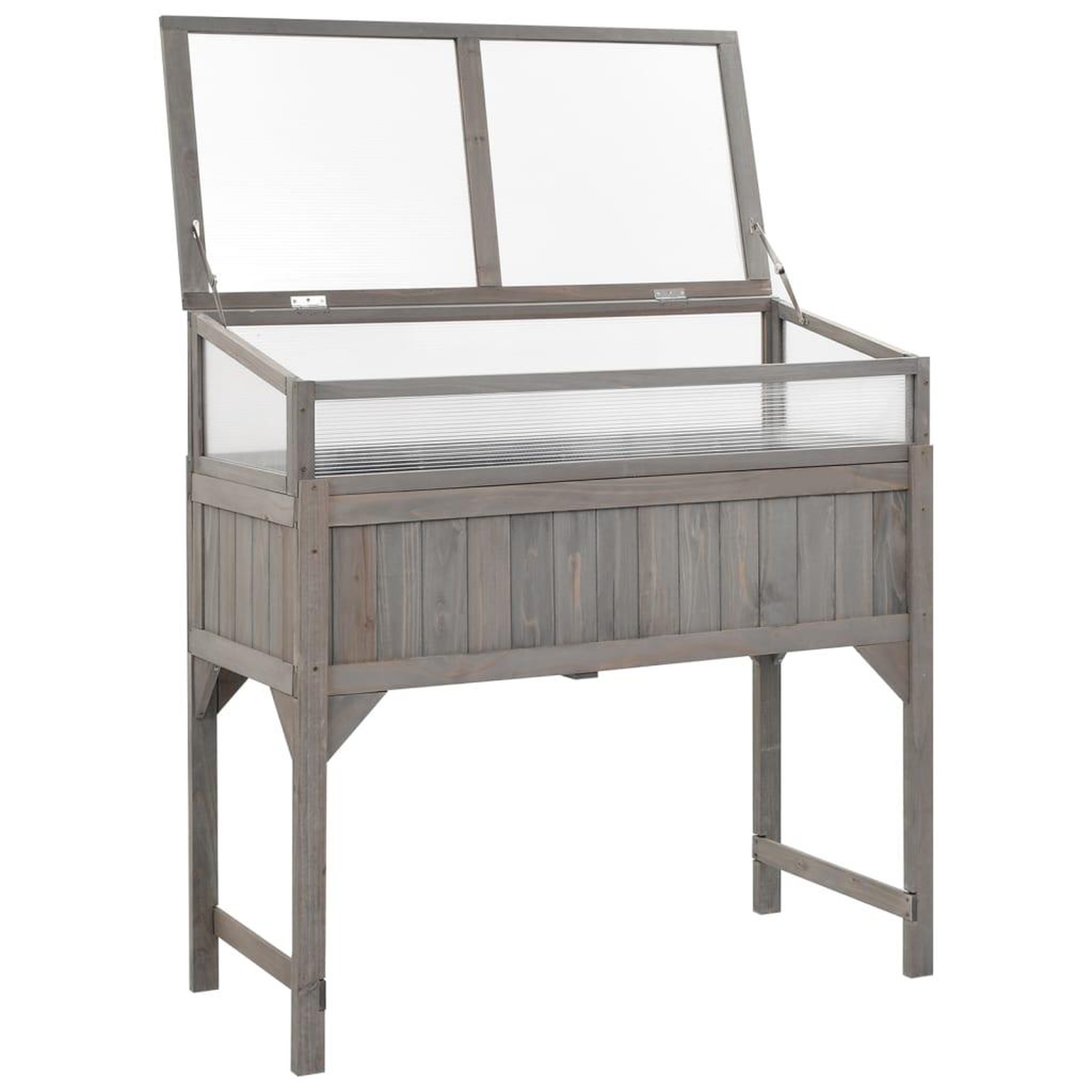 Voir la diapositive 2 : VIDAXL Lit sureleve avec serre 110x54x120 cm bois de sapin massif